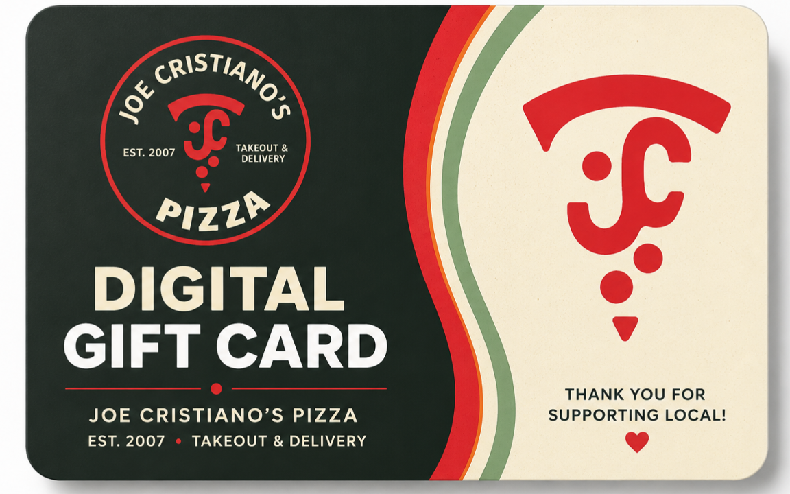 Joe Cristiano’s Pizza digital gift card
